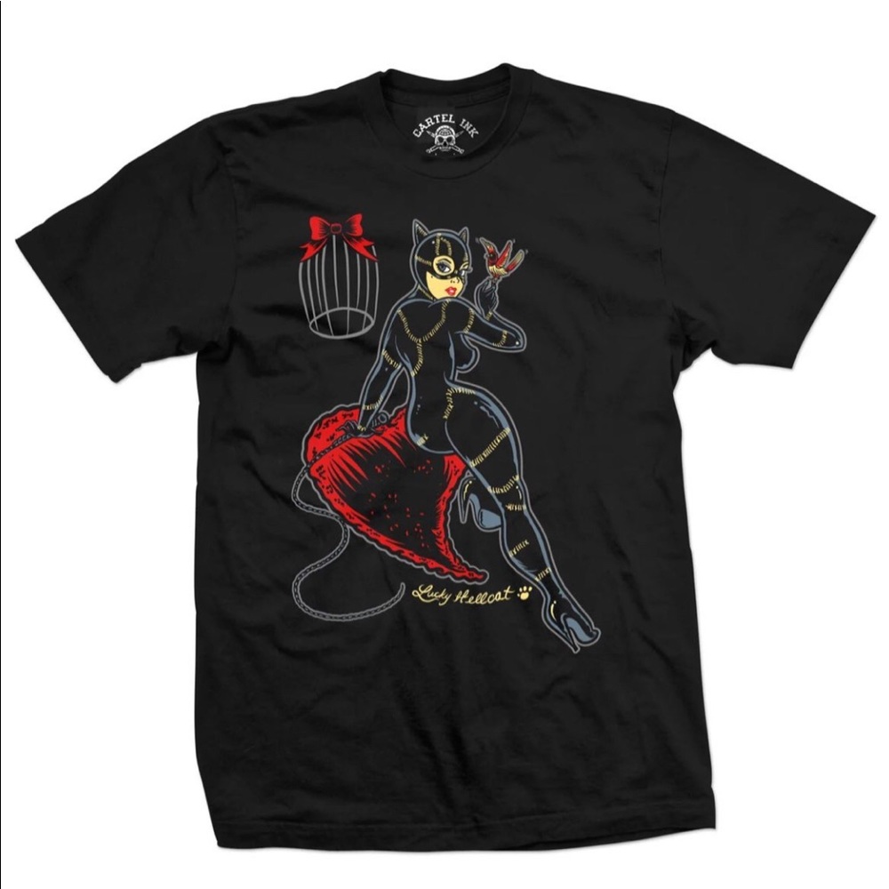 WOMAN’S Cat Woman “HELLO THERE” T-SHIRT